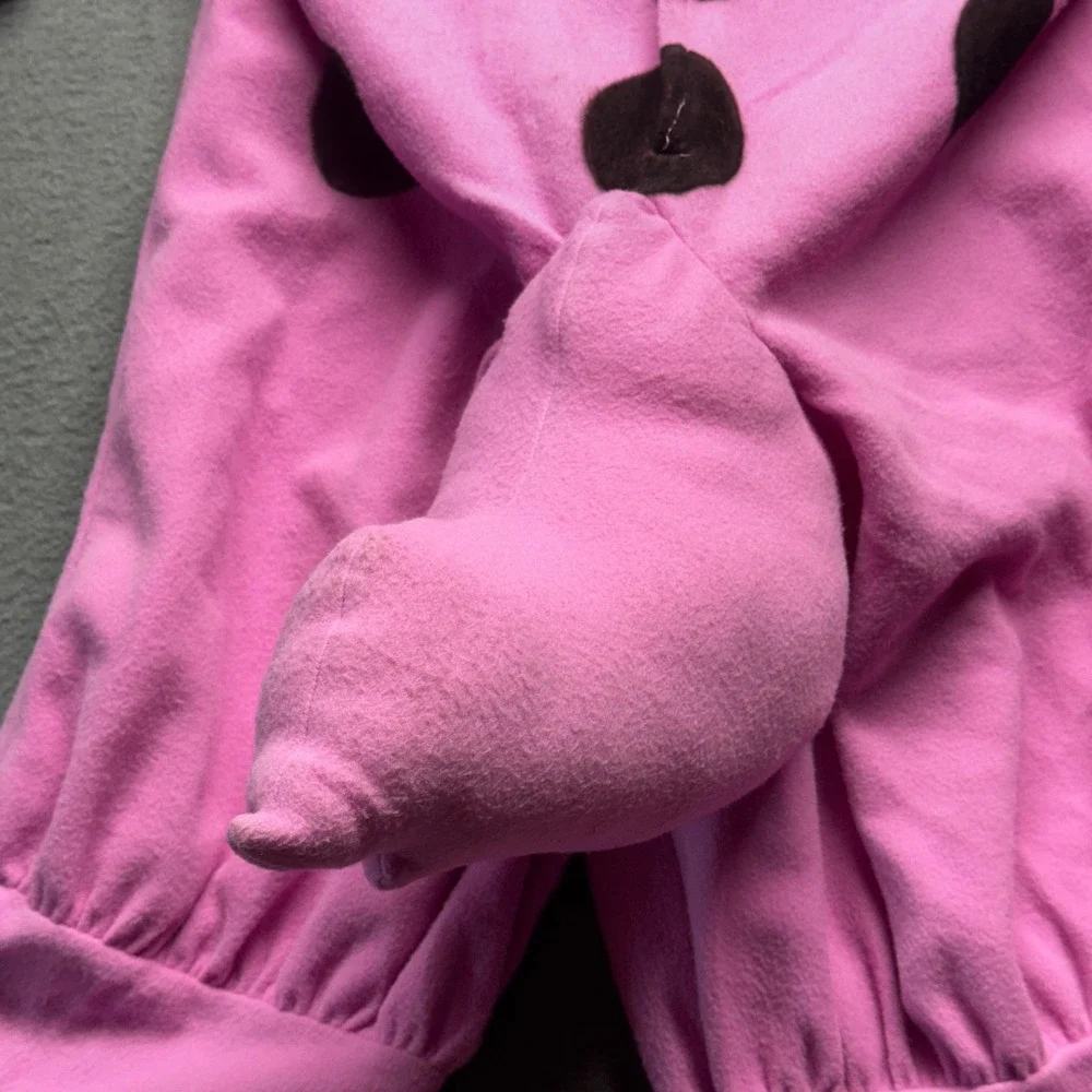 Rubie's The Flintstones Dino Costume Kids Small Pink Dinosaur Jumpsuit Headpiece